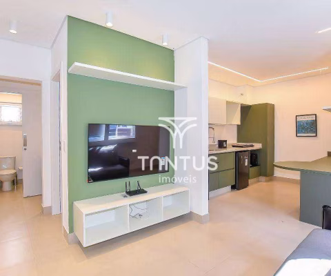 Apartamento com 1 dormitório para alugar, 40 m² por R$ 3.100,00/mês - Rebouças - Curitiba/PR