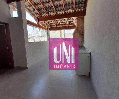 Cobertura com 2 dormitórios para alugar, 53 m² por R$ 2.920/mês - Parque das Nações - Santo André/SP