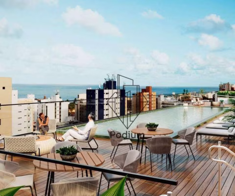 Apartamentos com varanda / sacada gourmet a 480m da praia de Manaíra - AP2100