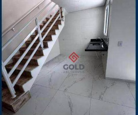 Cobertura com 2 dormitórios para alugar, 116 m² por R$ 3.069,17/mês - Bangu - Santo André/SP