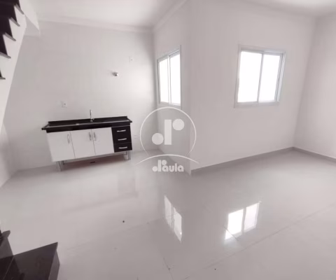 Cobertura sem condomínio  55/55m² 2 dormitórios sendo 1 suíte, 1 vaga, Parque Novo Oratório Santo André