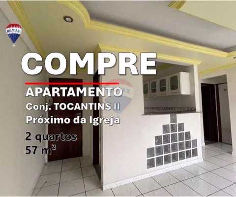 Apartamento à Venda no Conjunto Tocantins, 2 quartos, 57m²,  Chapada, Manaus