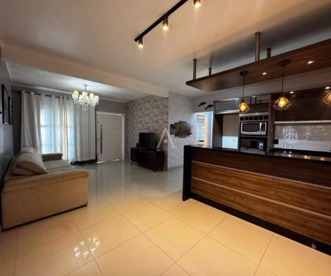 Casa mobiliada, com 1 suíte e 1 quarto, localizada no bairro Esmeralda, em Cascavel - Pr., por R$ 560.000,00