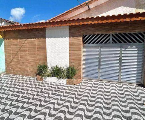 Casa térrea com 2 dormitórios à venda na zona III perto do Tenda Atacado, 110 m² por R$ 350.000  Quietude  Praia Grande SP