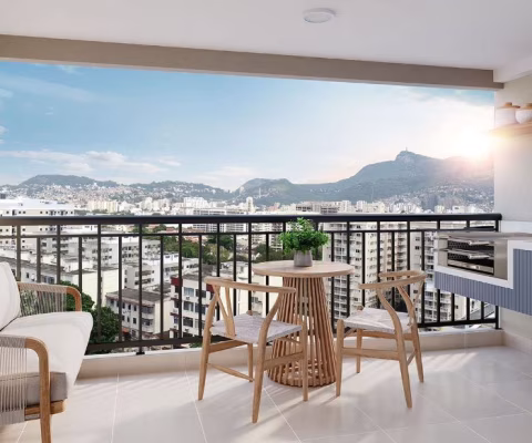 Excelente Apartamento de 2 quartos com varanda gourmet,suíte e vaga na Fonseca Teles - São Cristóvão - RJ
