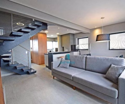 Apartamento com 2 dormitórios para alugar, 75 m² por R$ 8.500/mês - Batel - Curitiba/PR
