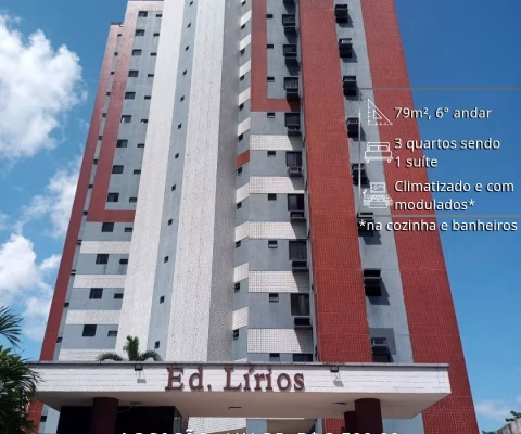 EDIFÍCIO LÍRIOS | 79m², 3 quartos | R$ 3.500,00