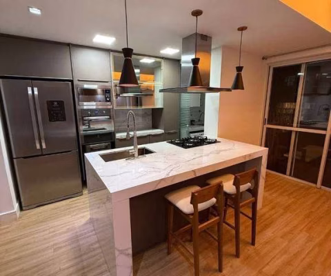 Quatro Paredes vende - (Exclusivo)  Excelente apto duplex com 128m2, 3 qts sendo 2 suítes, 2 vagas, andar alto, sol da manhã,vista maravilhosa para la