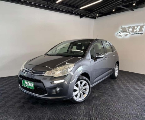 Citroën C3 Exclus./Excl.Solaris 1.6 Flex 16V Mec  - Cinza - 2013/2014