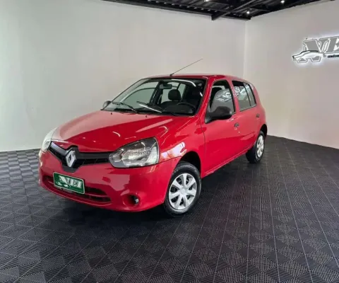 Renault Clio RN/Alizé/Expr./1.0 Hi-Power 16V 5p  - Vermelha - 2013/2014