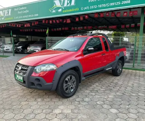 Fiat Strada Adventure 1.8/ 1.8 LOCKER Flex CE  - Vermelha - 2009/2010
