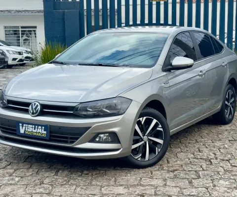 Volkswagen Virtus Comfortline 200 TSI Automático 2022 – Prata Sírius – 77.000 km – Completo com paco