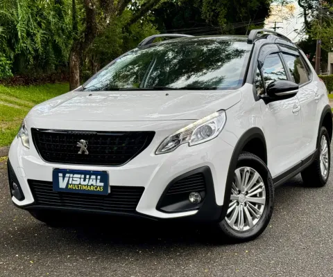 Peugeot 2008 Allure 2024– 46.000 km – Branco com Teto Preto – Revisões na Concessionária – Para Exig