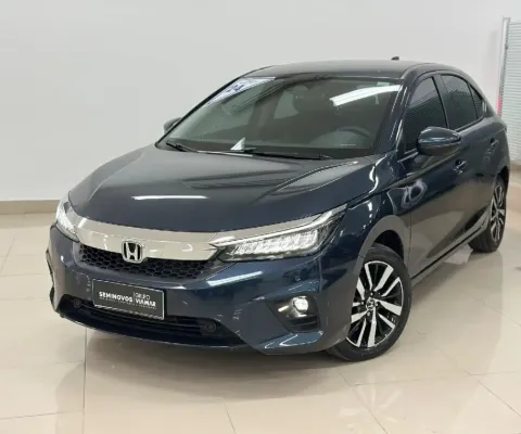 O Honda City Hatch 2023 Touring, com motor 1.5 i-VTEC flex, entrega 126 cv e 15,8 kgfm de torque, o 