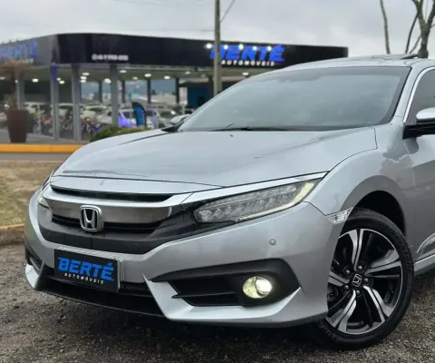 Honda Civic Sedan Touring 1.5 Turbo Aut - Prata - 2018/2018
