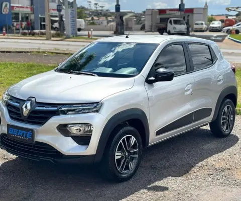 Renault Kwid Intense 1.0 Flex  - Prata - 2023/2024