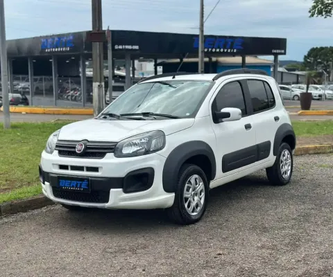 Fiat Uno Way 1.3 Flex  - Branca - 2017/2018