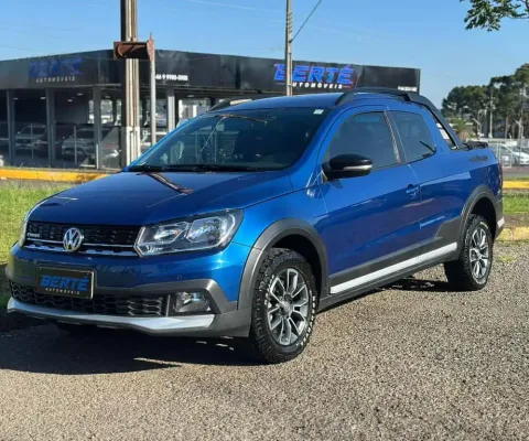 Volkswagen Saveiro Cross 1.6 T.Flex CD - Azul - 2020/2021