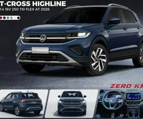 Volkswagen T-cross 2026 1.4 250 tsi total flex highline automático