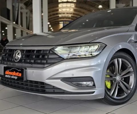 VOLKSWAGEN JETTA 1.4 250 TSI TOTAL FLEX R-LINE TIPTRONIC 2019 CINZA COM TETO SOLAR