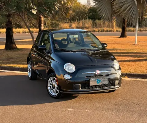 Fiat 500 2012 completo, manual e chave reserva carro revisado com interna linda vermelha 