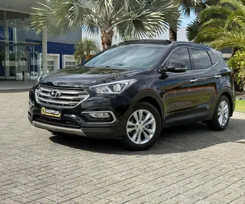 Hyundai Santa Fe/GLS 3.3 V6 4X4 Tiptronic  - Preta - 2017/2018