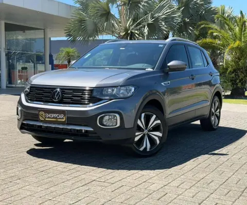 Volkswagen T-Cross Hig. 250 TSI 1.4 Flex 16V 5p Aut  - Cinza - 2022/2023