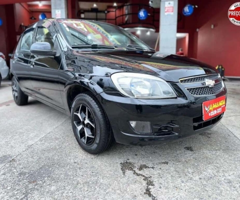 Chevrolet Celta SPIRIT/ LT 1.0 MPFI 8V FLEXP. 5P - Preta - 2014/2014