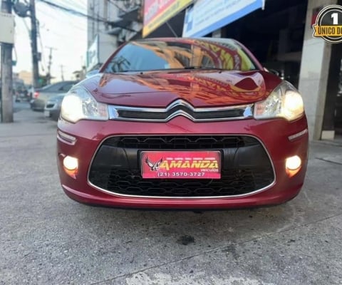 Citroën C3 EXCLUSIVE 1.5 FLEX 8V 5P MEC. - Vermelha - 2015/2015