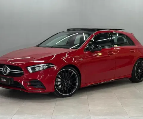 Mercedes A35 AMG Vermelha – A ÚNICA à venda no Brasil! Esportividade, exclusividade e potência