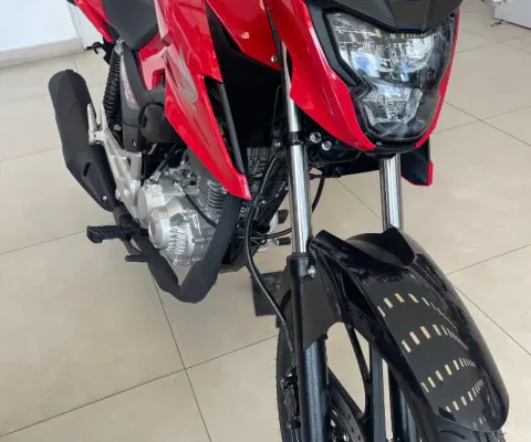 CG 160 FAN, Farol e lanterna em Led, freio a disco na dianteira 