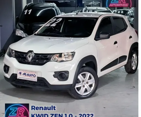 RENAULT KWID ZEN 2022 – FLEX – BRANCO – O MAIS ECONÔMICO DA CATEGORIA! 