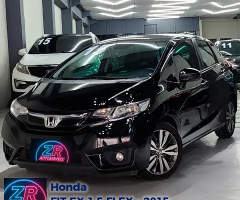 HONDA FIT EX 2015 – PRETO – COMPLETO TOP DE LINHA! 