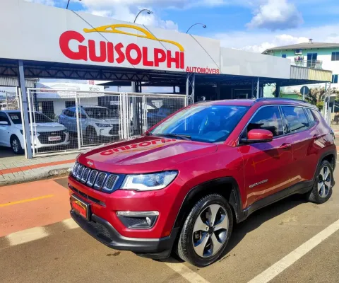 JEEP COMPASS 2.0 16V FLEX LONGITUDE AUTOMÁTICO — 2018 - SUV COMPLETO, CONFORTO E SEGURANÇA!