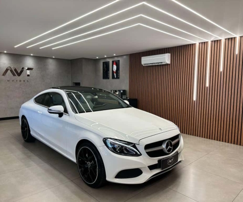 Mercedes-Benz C-180 CGI Coupe Avant. 1.6 TB 16V Aut.  - Branca - 2017/2018