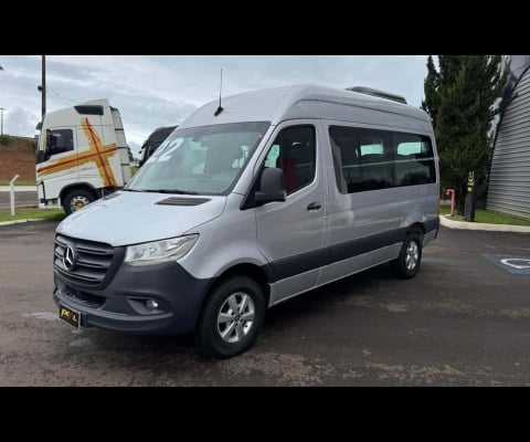Mercedes-Benz Sprinter CDI 416 Teto Alto Luxo 16 Lugares - Prata - 2021/2022
