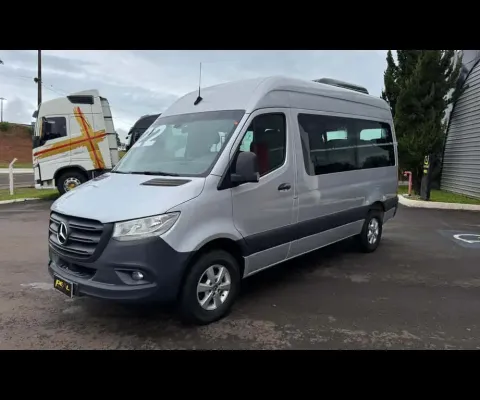 Mercedes-Benz Sprinter CDI 416 Teto Alto Luxo 16 Lugares - Prata - 2021/2022