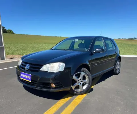 Volkswagen Golf Sportline 1.6 Mi Total Flex 8V 4p  - Preta - 2007/2008