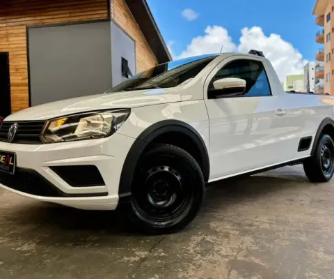Volkswagen Saveiro Trendline 1.6  - Branca - 2018/2019