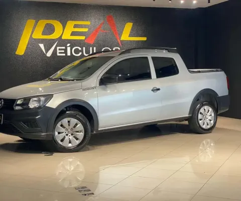 Volkswagen Saveiro Robust 1.6 Total Flex 8V CD  - Prata - 2018/2018
