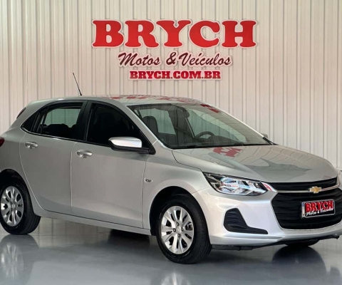 Chevrolet Onix HATCH LT 1.0 12V Flex 5p Mec.  - Prata - 2021/2022