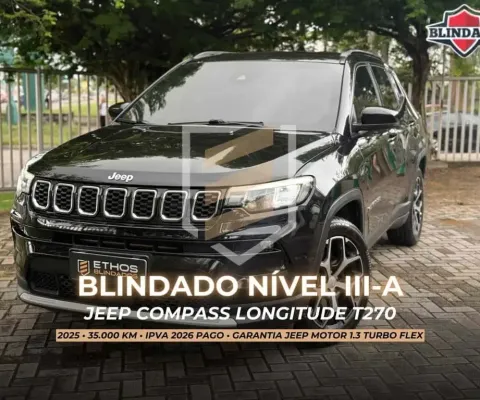 Jeep Compass 2025 1.3 t270 turbo flex longitude at6