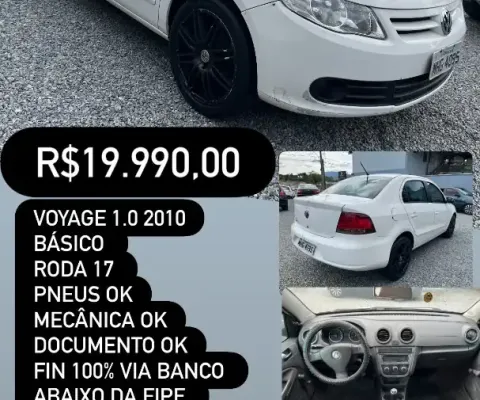 Woyage 1.0 2010 básico abaixo da Fipe 