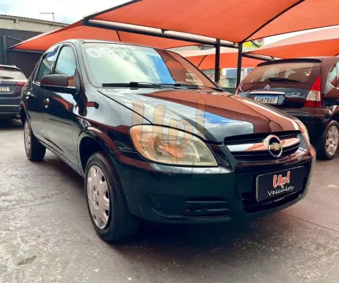 Chevrolet Prisma  Sed. Maxx/ LT 1.4 8V ECONOF. 4p - Preta - 2008/2009