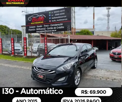 I30 Automático - IPVA 2026 PAGO - REVISADO - PNEUS NOVOS - TOP DE LINHA