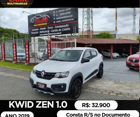 Kwid Zen  -Ano  2019 - Completo - Consta R.S - Valor abaixo de fipe.