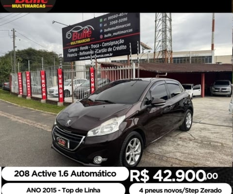 208 Active Pack 1.6 Automático /Câmbio Borboleta