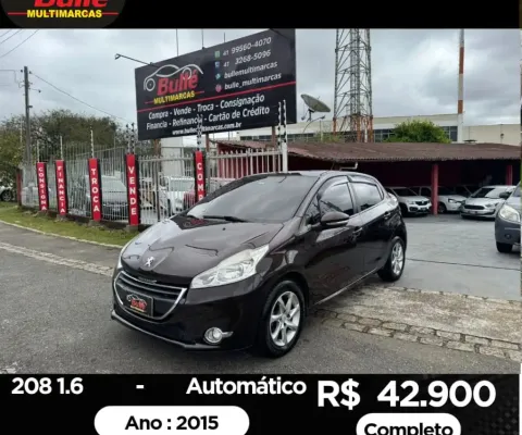 208 Active Pack 1.6 Automático /Câmbio Borboleta