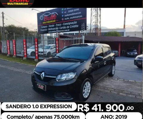 Sandero 1.0 Expression -  Ano 2019 - R$: 41.900