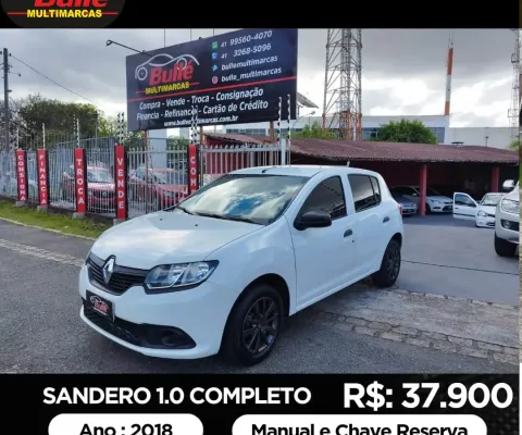 Sandero 1,.0 Authentique - Ano 2018 - Oferta a 37.900 - Completo                   